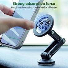 360 ° drehbarer magnetischer Autotelefonhalter Autonavigation Magsafe Telefonständerhalterung Faltbarer Telefonhalter