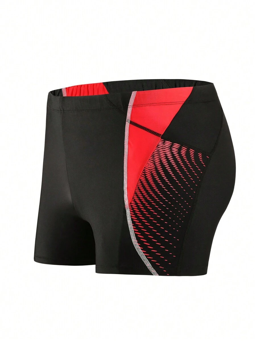 Men's Square Cut Swim Trunks For Beach Volleyball And Swimming - Multicolor - View 1