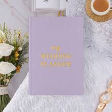1pc Hardcover Notebook -The Wedding Planner Checklist: A Portable Guide To Organizing Your Dream Wedding,Plan The Ideal Wedding,Back To School,Thanksgiving Gifts