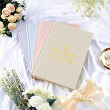 1pc Hardcover Notebook -The Wedding Planner Checklist: A Portable Guide To Organizing Your Dream Wedding,Plan The Ideal Wedding,Back To School,Thanksgiving Gifts