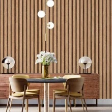 1 Roll Of Non-Self-Adhesive Waterproof PVC Wall Sticker, Minimalist & Modern Countryside Style, For Studys, Living Rooms And Bedrooms Wall Cover-Up - Multicolor - View 17