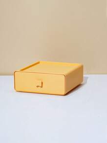 1pc Drawer-Style Storage Box, Plastic Organizer For Home Office Desktop, Dormitory Makeup Storage - Multicolor - View 13