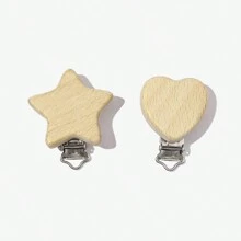 Diy Jewelry Accessory Wooden Triple Hole Pendant - Beech Set-6PCS - View 7