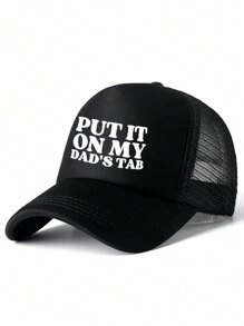 1 cái PUTIT TRÊN TAB CỦA TÔI TAB In Chữ Cái Mũ Trucker Lưới Mũ Bóng Chày Cho Nam Nữ Mũ Bố Cổ Điển Có Thể Điều Chỉnh Để Chạy Hoạt Động Ngoài Trời Mũ - Nhiều màu - Xem 8