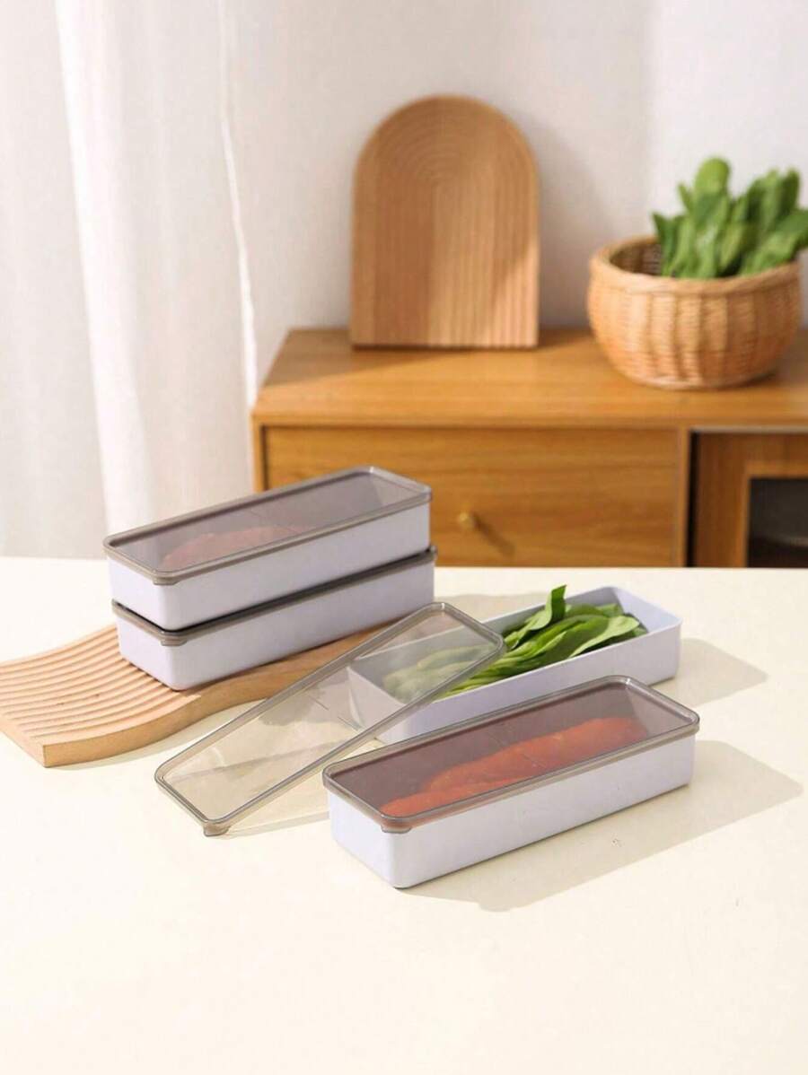 1pc Kitchen Noodle And Food Storage Container, Rectangle Shaped, Multi ...