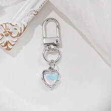 1入組創意合金極簡彩色摩卡鑰匙扣，作為包飾，好友禮物 - 彩色 - 查看 10