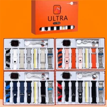 Reloj inteligente 7+1, viene con 7 correas, monitoreo de salud, carga inalámbrica, llamadas Bluetooth, reloj inteligente, control de voz - Multicolor - Ver 2