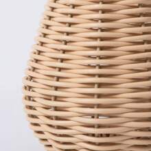 Jarrón de ratán tejido a mano, jarrón de flores de estilo rústico para decoración de escritorio interior - Multicolor - Ver 9