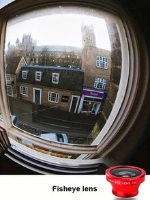 3-In-1 Fish Eye Lens Kit - Mobile Phone Lens, Magnifier Glass, Wide Angle & Macro, Color Randomly Selected - Multicolor - View 3