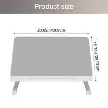 Bed Table Tray | Portable Laptop Bed Tray With Folding Legs | Multifunctional Laptop Bed Tray Table, Grey Eating Bed Trays With Storage Drawer For Reading And Writing - Light Grey - View 8