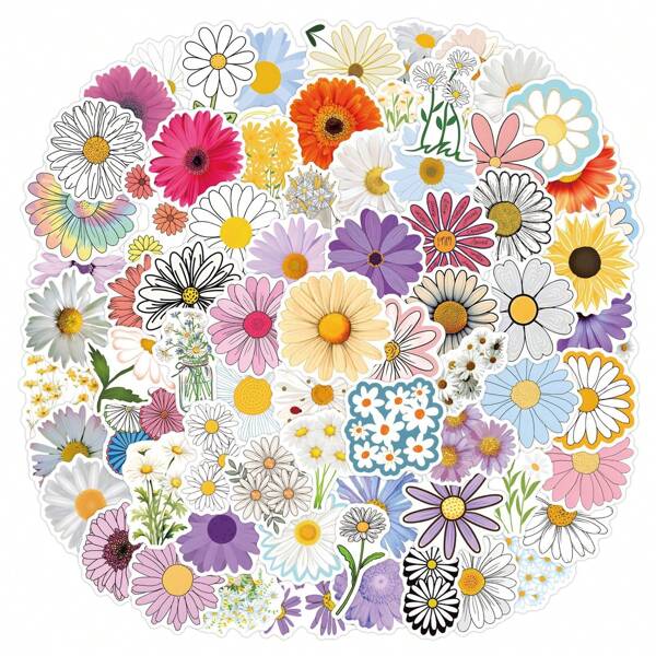 110pcs Daisy Flower Style Inspirational Waterproof Cute Cartoon Stickers With Vintage Bullet Journal Decoration,Suitcase,Laptop,Tablet [Child Certificate Included]Stickers,Flower Stickers,Stickers For Kids,Waterproof Stickers Cute,Daisies,Toddler Suitcase,Sticker Flowers,Groovy Stickers,Wall Stickers Girls,Kids Suitcase,Cute Flower Stickers,Flowers Sticker,Wall Stickers For Girls,Girly Stickers,Flower Sticker