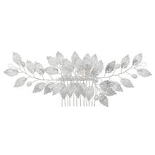 1 stuk metalen bladdecoratie haarkam voor dames, romantische Mori-stijl haaraccessoire voor bruiloften