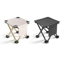 1入組戶外折疊凳，可攜式小馬扎超輕量級凳子露營椅折疊椅釣椅公路旅行繪畫和素描攜帶式停車椅