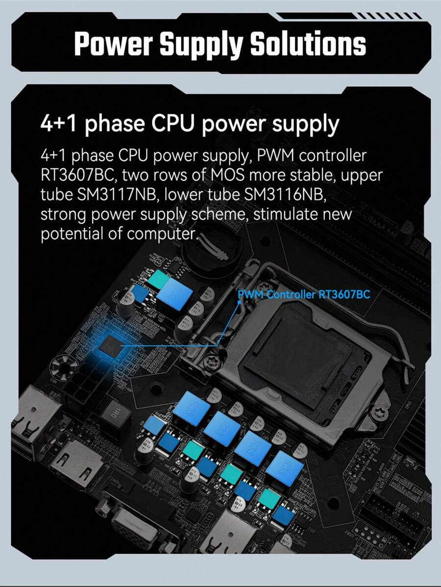MACHINIST H110 Motherboard Supports LGA 1151 Intel Core CPU DDR4 RAM ...