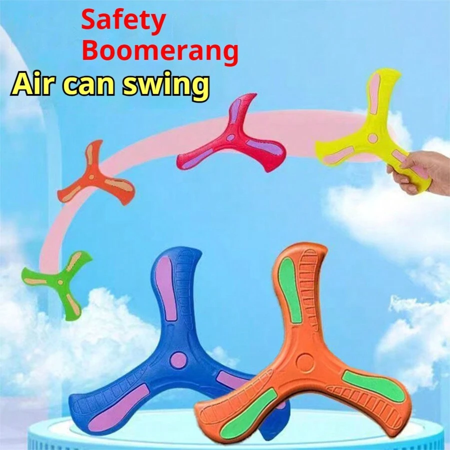 1/2入組EVA拋擲三葉飛行棒戶外互動玩具，柔軟飛行棒適合運動員、運動比賽、初學者、年輕的投球手、露營、後院野餐等。最佳禮物，柔軟泡棉設計可安全遊戲，玩具禮物，良好的籃子填充物(隨機顏色)