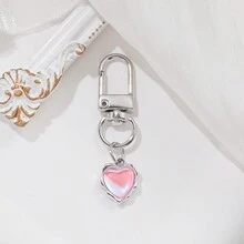 1入組創意合金極簡彩色摩卡鑰匙扣，作為包飾，好友禮物 - 彩色 - 查看 11