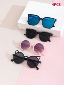 2pcs Children Fashionable And Cute Fashion Glasses Baby Fashion Glasses For Kids - Multicolor - View 11