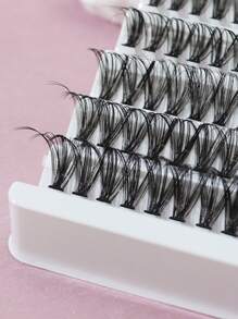 DIY Natural Soft Long Curly Thick Eyelash Extension Kit With 7 Sizes Lash Clusters Kit,Lashes,Eyelashes,Fake Lashes
