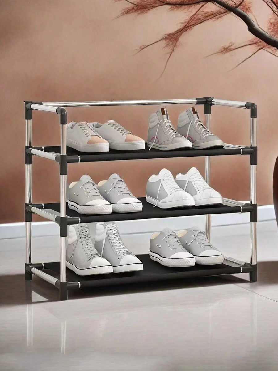 3層鞋架，衣櫃床房門衣櫃入口走廊鞋架收納組織器1入 - 彩色 - 查看 1