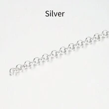 2m Fashion Metal Iron Round Circle O-Shape Chain, Suitable For DIY Necklace, Bracelet, Jewelry Accessories - Chain - View 15