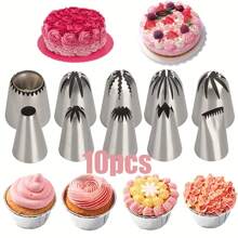 4pcs/Set Large Size Cake Decorating Tips 901 902 903 904, Nozzles For Cake, Pastry, Cupcake, Baking Pan, Cream, Cookie, Kitchen Tools - Stainless Steel - View 14