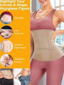 Của phụ nữ Huấn luyện viên vòng eo Thể dục Eo Giảm béo Kẹp , Thoáng khí Đai nịt bụng , Kiểm soát bụng Áo Shapewear - màu đen - Xem 5
