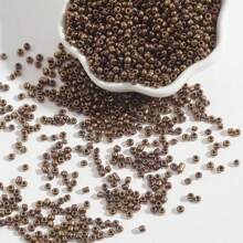 2 毫米 1800 颗金属玻璃种子珠、小工艺珠、小隔珠，用于制作珠宝 DIY 手链项链