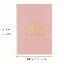 1pc Hardcover Notebook -The Wedding Planner Checklist: A Portable Guide To Organizing Your Dream Wedding,Plan The Ideal Wedding,Back To School,Thanksgiving Gifts