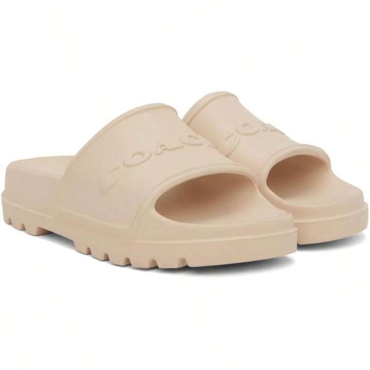 【関税込み】Coach 1941 オフホワイト Jesse プールスライド Coach 1941 Off-White Jesse Rubber Slides | SHEIN USA