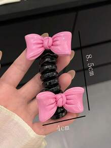 可愛的蝴蝶結泡泡辮造型器 - 多種顏色供女性髮型設計使用，適用於高馬尾和電話線頭髮帶，是女友、媽媽、朋友或老師的完美禮物 - 彩色 - 查看 12