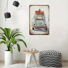 1入復古金屬錫牌-20.32x30.48cm-有趣的復古汽車海報牌匾，車庫金屬藝術壁飾，適用於家庭、房間、公園、車庫、男人窩-引人注目的8*12in