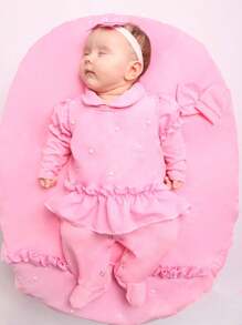 Baby Girls Rompers - Rose pâle - Voir 1