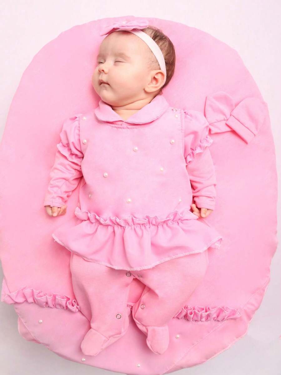 Baby Girls Rompers - Rose pâle - Voir 1