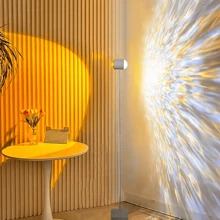 1pc Water Ripple Atmosphere Lamp Dual-Head Sunset Projector Light For Living Room, Studio Background - Multicolor - View 5