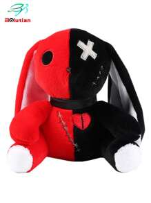 Molutian 25 厘米/9.84 英寸 令人毛骨悚然的疯狂兔子毛绒玩具 怪异的哥特式毛绒玩具 疯狂兔子毛绒玩具 可怕的兔子毛绒复活节兔子动物枕头 柔软的粉红色兔子 可拥抱的可爱兔子毛绒玩具 礼物 疯狂兔子毛绒玩具 适合复活节圣诞节生日礼物 家居装饰 - 粉色 - 查看 6