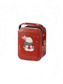 1pc Portable Mini Tin Box, Biscuit Container, Gift Box, Small Items Storage Case, Metal Case - Multicolor - View 11