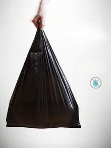 100PCS背心垃圾袋加厚手提黑色家用超厚厨房夹塑料袋100PCS黑色加厚一次性手套丁腈橡胶适用于家庭厨房清洁汽车清洁（共200个）、储物、厨房收纳、收纳、厨房用品、房间装饰、家居装饰。 - 黑色 - 查看 10