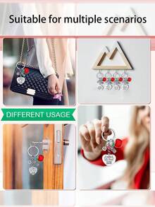 1PC Teacher Appreciation Christmas Gifts Set Include 3/5 Teacher Appreciation Keychain Heart Shape Pendant With 3/5 Teach Blessing Card 3/5 White Organza Bags Graduation Retirement Gifts,Car Keychain, - Multicolor - View 3