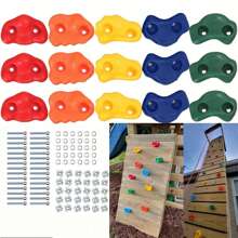 10 Pieces Climbing Set - Including Screws And Nuts, 5 Colors, Indoor And Outdoor Climbing Support Points - Climbing Points, Outdoor Exercise And Companionship Camping Stuff - 10 Pieces - View 10