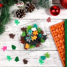 圣诞树和姜饼形状的圣诞硅胶模具，用于巧克力、糖果、软糖、果冻、纸杯蛋糕装饰、蜡熔体的空腔圣诞模具（2 件装）圣诞装饰圣诞派对礼品圣诞派对用品圣诞派对圣诞快乐平安夜圣诞节圣诞装饰圣诞睡衣圣诞礼物圣诞装饰 - 彩色 - 查看 7