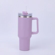 Personalized 40 Oz Tumbler With Handle Custom Tumbler With Name & Birth Flower Month, Stainless Steel Travel Coffee Mug Cup, Birthday Gifts Personalized Gifts For Women Men, Multi-Functional, Adjustable, Durable, Ornamental, Reusable, Exquisite, Adorable, High-Quality, Modern, Colorful, Cute, Comfortable, Stylish, Custom, Personalized, Unique, Ideal Gifts For Her, Boyfriend, Girlfriend, Dad, Mom, Family, Friends, Son, Daughter, Office, Tea Room, School, Home, Home Refresh, Customized Water Bottle & Cup Accessories