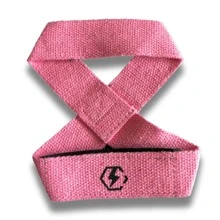 Strap Oito Luva c/NEOPRENE Academia Musculação Treino Pesado - Rosa Bebê - Visão 1