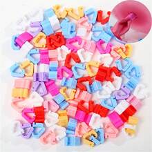 100pcs Balloon Clips For Sealing Party Balloons, Ideal For Birthday And Wedding Decorations - Multicolor - View 1