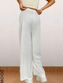 Pantalón holgado de pierna ancha para dama varios colores y tallas - Blanco - Ver 3