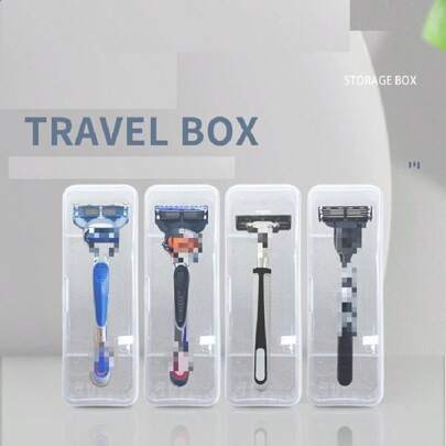 1pc Razors Organize Razors Storage Bag Case Box With This Portable Protective Storage Box Protector For Home And Outdoor Home Bathroom Decor Fall Decor Back To School
