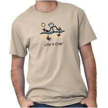 Camiseta gráfica "La vida es una mierda, el día de playa salió mal" - Arena - Ver 1