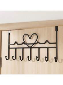 Perchero Gancho Para Puerta Colgador De Ropa - Negro - Ver 1