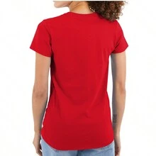 Christmas Womens Fitted Graphic Tee Shirt Cool Funny Festive Xmas Season Winter Holiday Naughty Nice List Joke Dear Santa Don't Judge Sarcastic Attitude Humor Ladies Casual Slim Fit Fashion Cotton Printed Short Sleeve Crewneck Tshirt