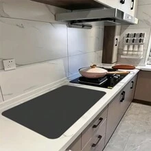 1pc Solid Color Diatomaceous Earth Water Absorbent Pad For Dish Drying, Heat Resistant Drain Mat For Household Kitchen, Coffee Maker Pad, Suitable For Kitchen, Countertop, Bar Accessories - Multicolor - View 35