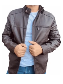 Men Jackets & Coats - Rust Brown - View 3